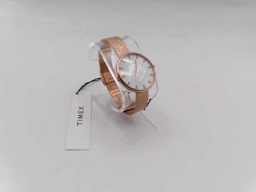 Timex Women's Watch Crystal Opulence Rose Gold Steel Mesh Bracelet TW2V31200VQ